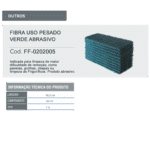 Fibra Uso Pesado Verde Abrasivo 100 x 260mm - Unidade - SuperPro - Image 2