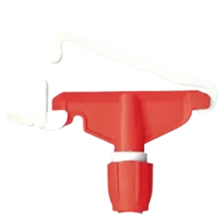 GE211E - Conjunto haste euro garra plastica vermelha sem cabo - Bralimpia