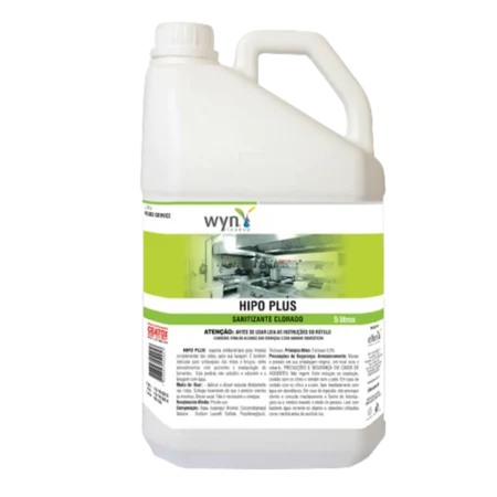 HIPO PLUS 5 L - Sanitizante clorado 5L - até 1:400 flv