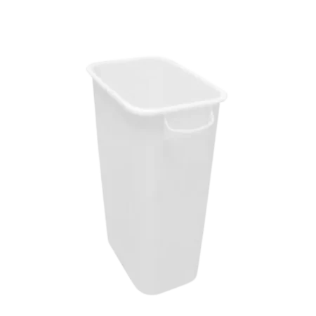 Lixeira com alça 50L branca - Bralimpia