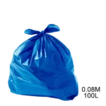 Saco para lixo azul 100L 0.08m com 100 Un