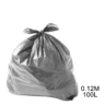 Saco para lixo cinza 100L 0.12m com 100 unidades