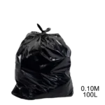 Saco para lixo preto 100L 0.10m com 100 Un