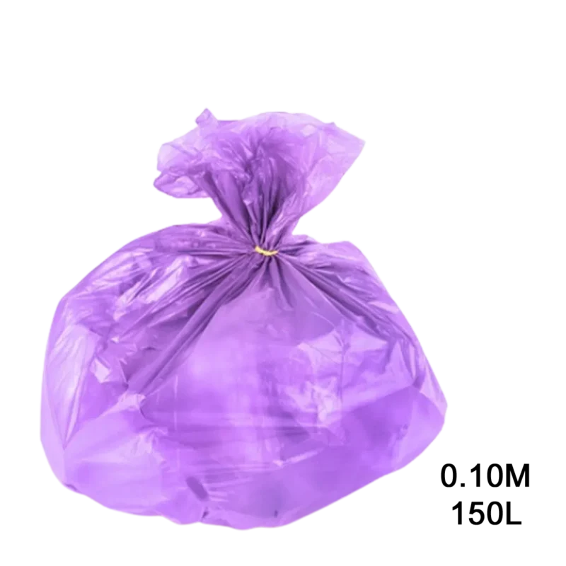 Saco para lixo Lilas 150L 0.10 com 100 unidades