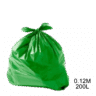 Saco para lixo verde 200L 0.12m com 100 unidades