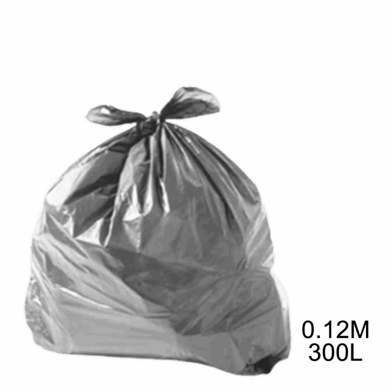 Saco para lixo cinza 300L 0.12m com 100 unidades