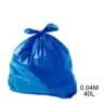 Saco para lixo azul 40L 0.04m c/ 100 unidades