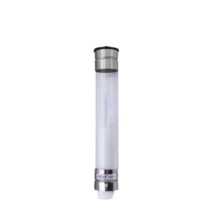 Dispenser inox cristal copo descartavel café