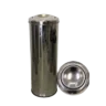 Lixeira inox 30L com tampa flip top 24x70cm