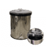Lixeira inox 15L com tampa e pedal esfera - 24x30cm
