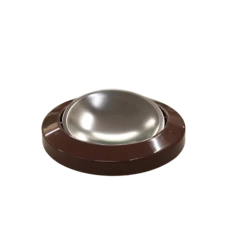 Tampa flip top aro plastic 24cm marrom