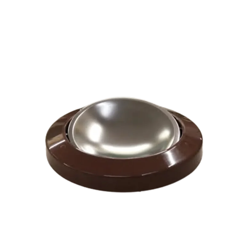 Tampa flip top aro plastic 24cm marrom