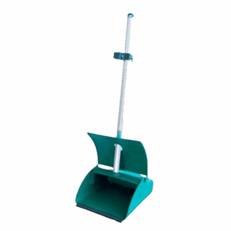 Pa coleta seletiva com cabo e tampa verde - Bralimpia