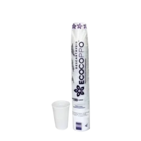 Copo Ecocoppo 180ml Branco - C/ 100 Unidades