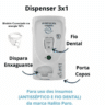 Dispenser 3 em 1 enxaguatório bucal hálito puro - 127v branco