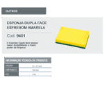 Esponja Dupla Face Esfrebom Amarela - Image 2