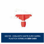 GE211E - Conjunto haste euro garra plastica vermelha sem cabo - Bralimpia - Image 2
