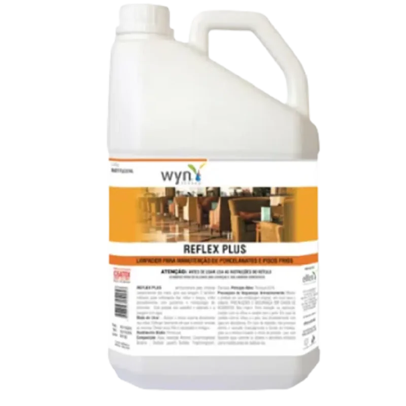 REFLEX PLUS 5L - Limpador para manutenção de pisos porcelanatos e pisos frios - Até 1:30